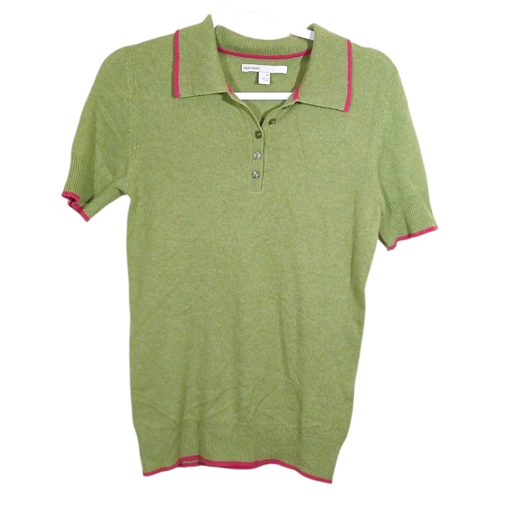 Old Navy 100% Cashmere Short Sleeve Sweater Soft Girly